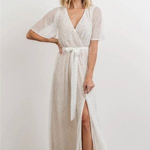 Baltic Born White Grace Sparkle Gown